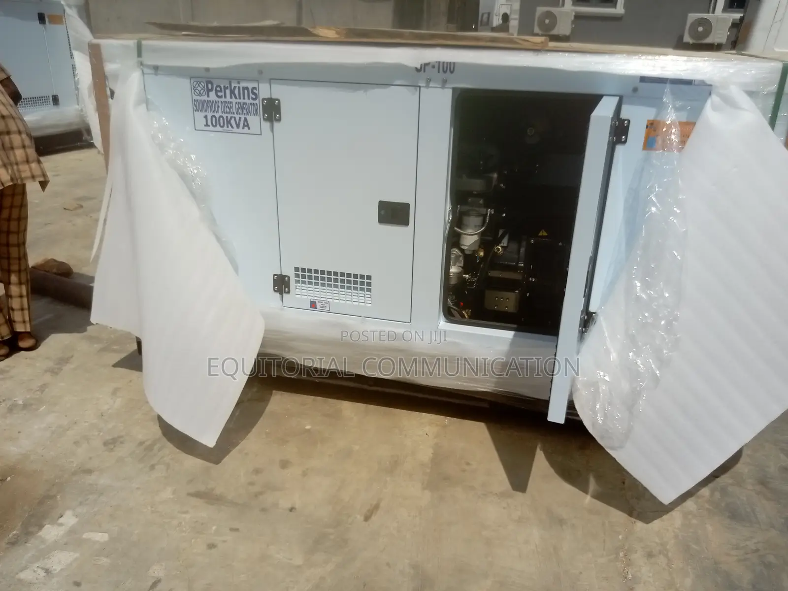 80 KW 100 KVA Perkins Generator, Export Only, 1-Phase
