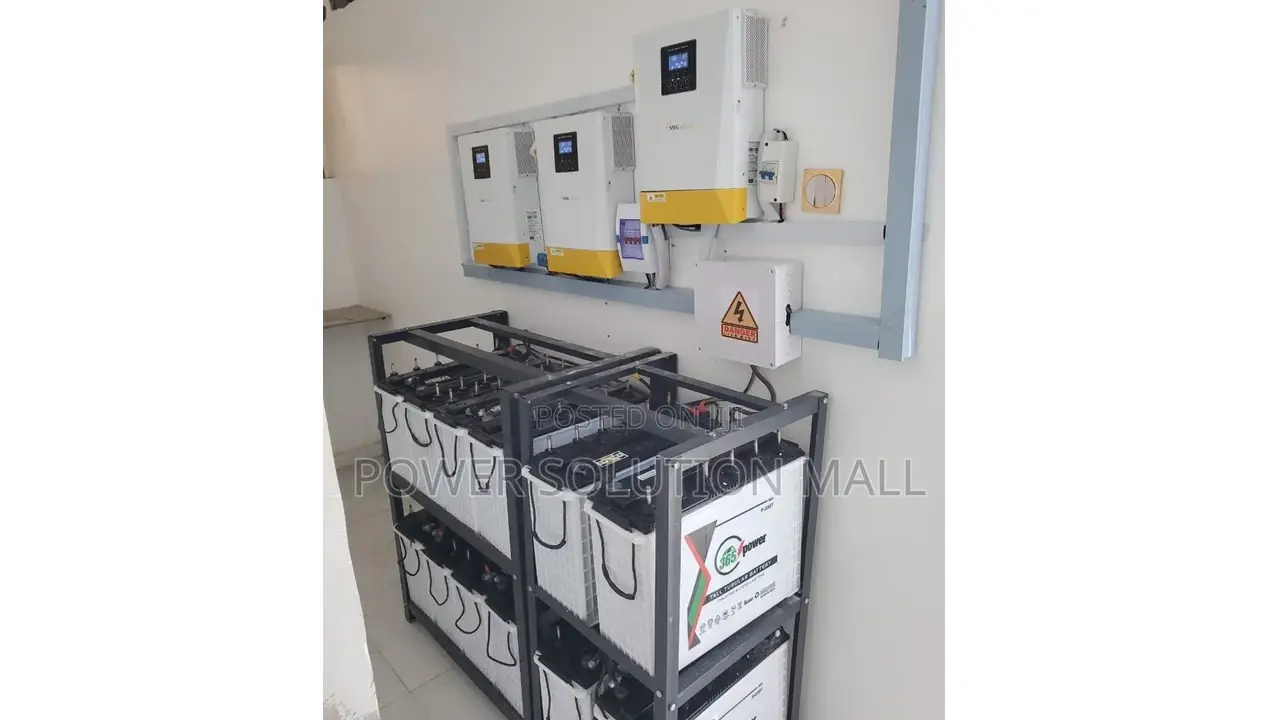 3unit 5kva Inverter With 12x 220ah Batteries Combo