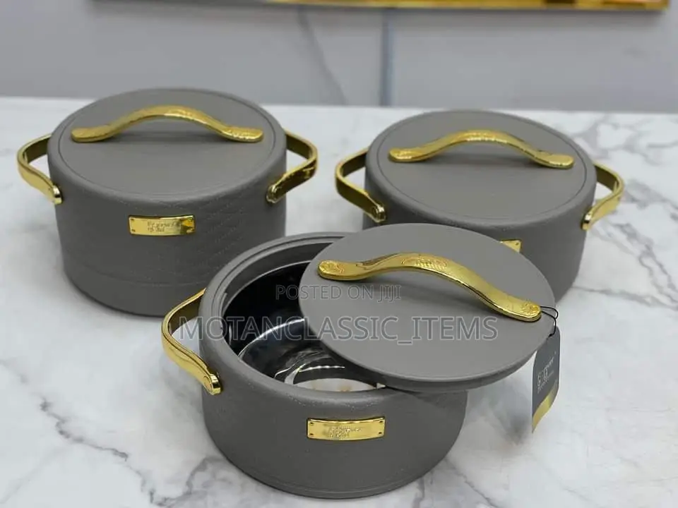 Luxury 3 Pieces Casserole Dish Set With Lids Insulated S. S