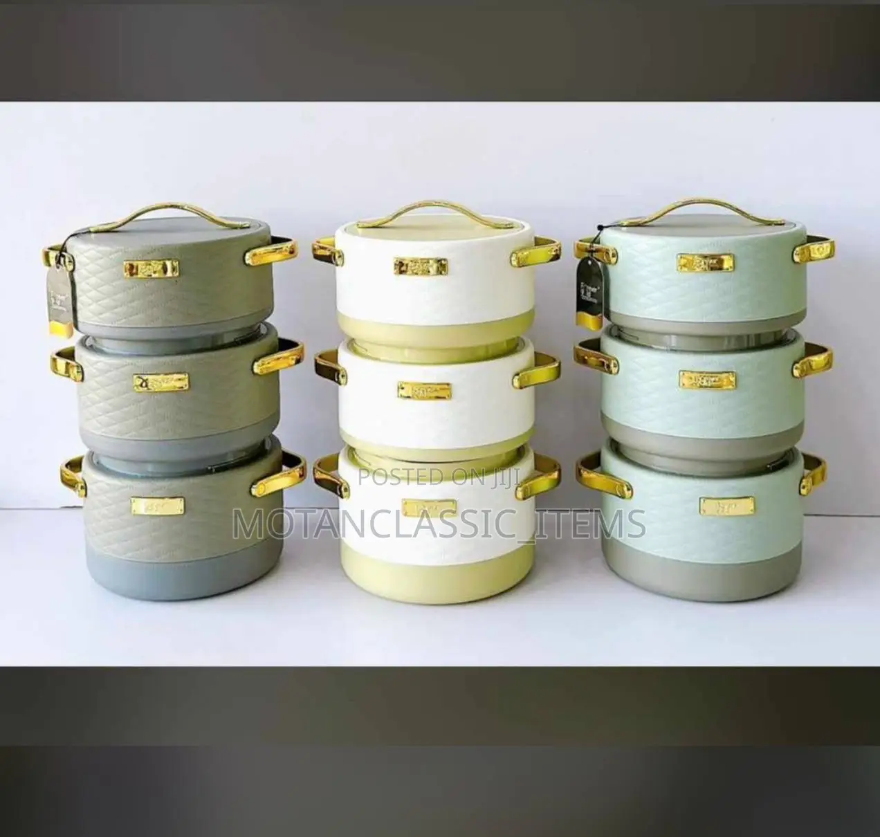 Luxury 3 Pieces Casserole Dish Set With Lids Insulated S. S