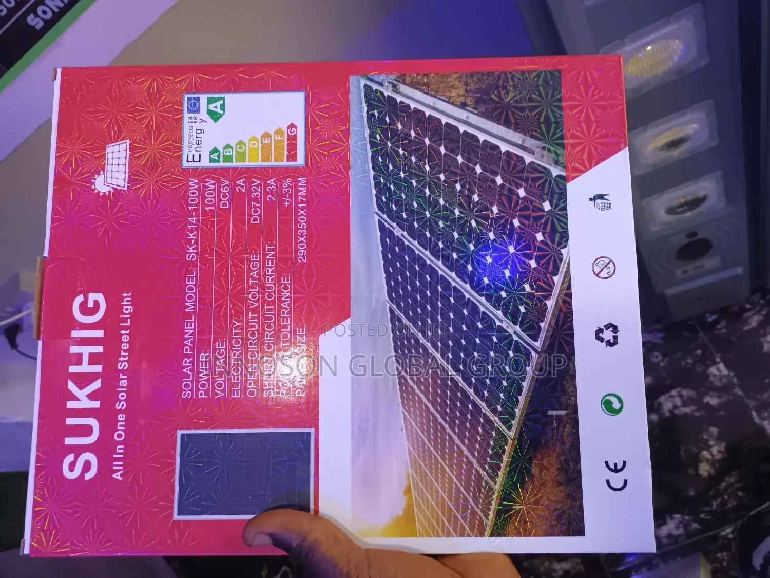 100w Solar Flood Light