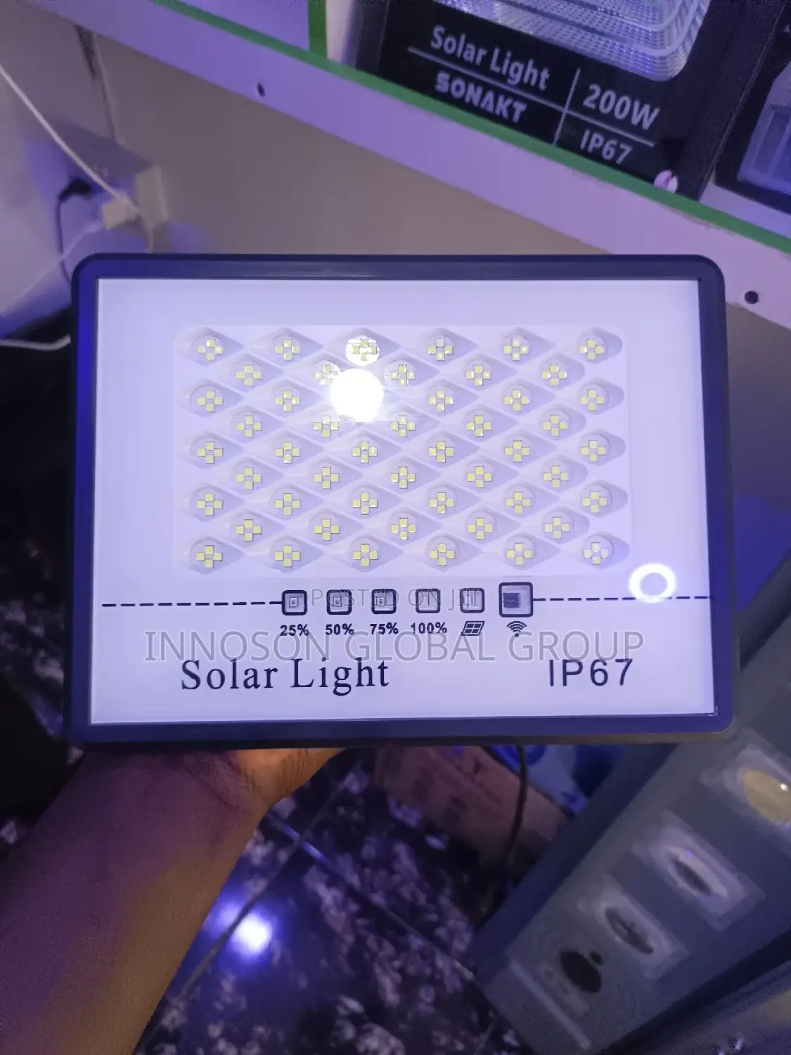 100w Solar Flood Light