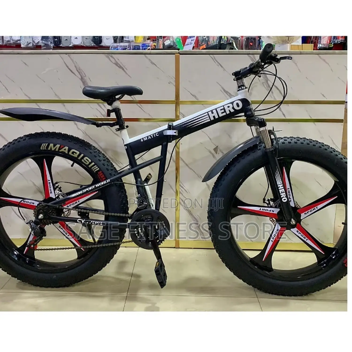 Foldable Giant Tyres Bicycle Alloyed Rim