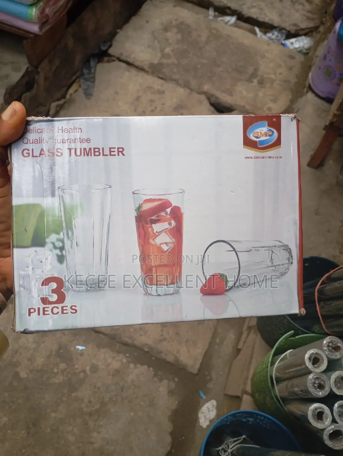 3 PCS Glass Tumbler