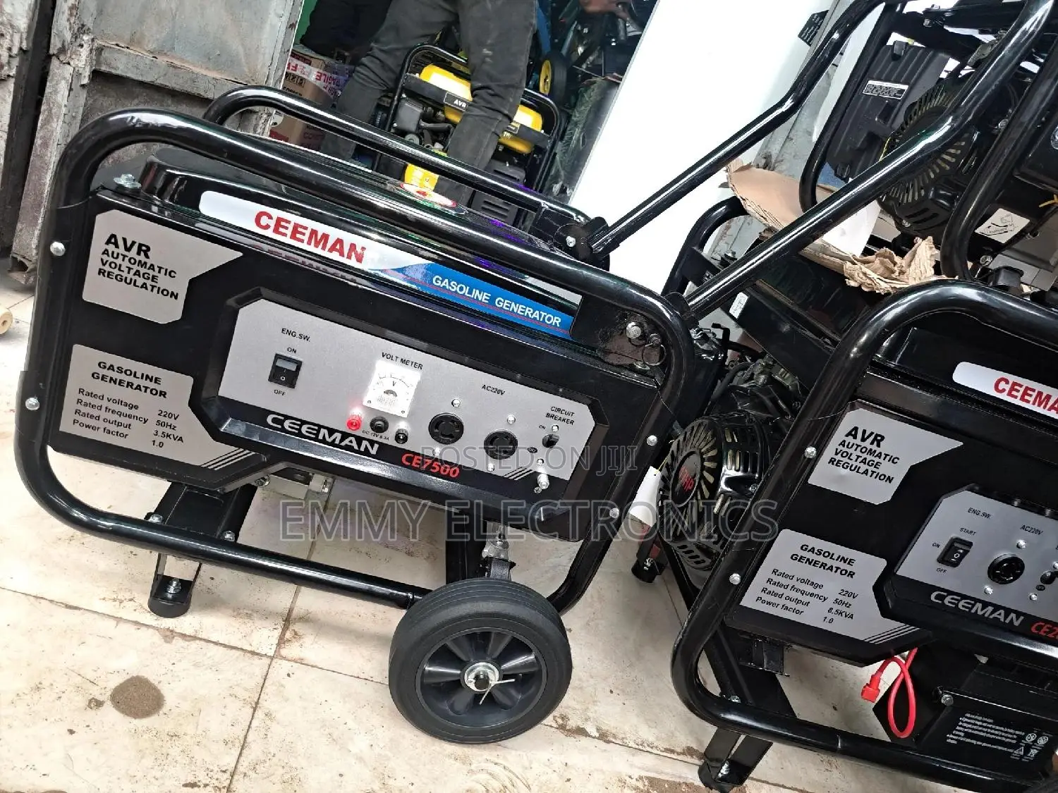 4kva CEEMAN Petrol Gen Model Ce7500m With Tire 100% Copper