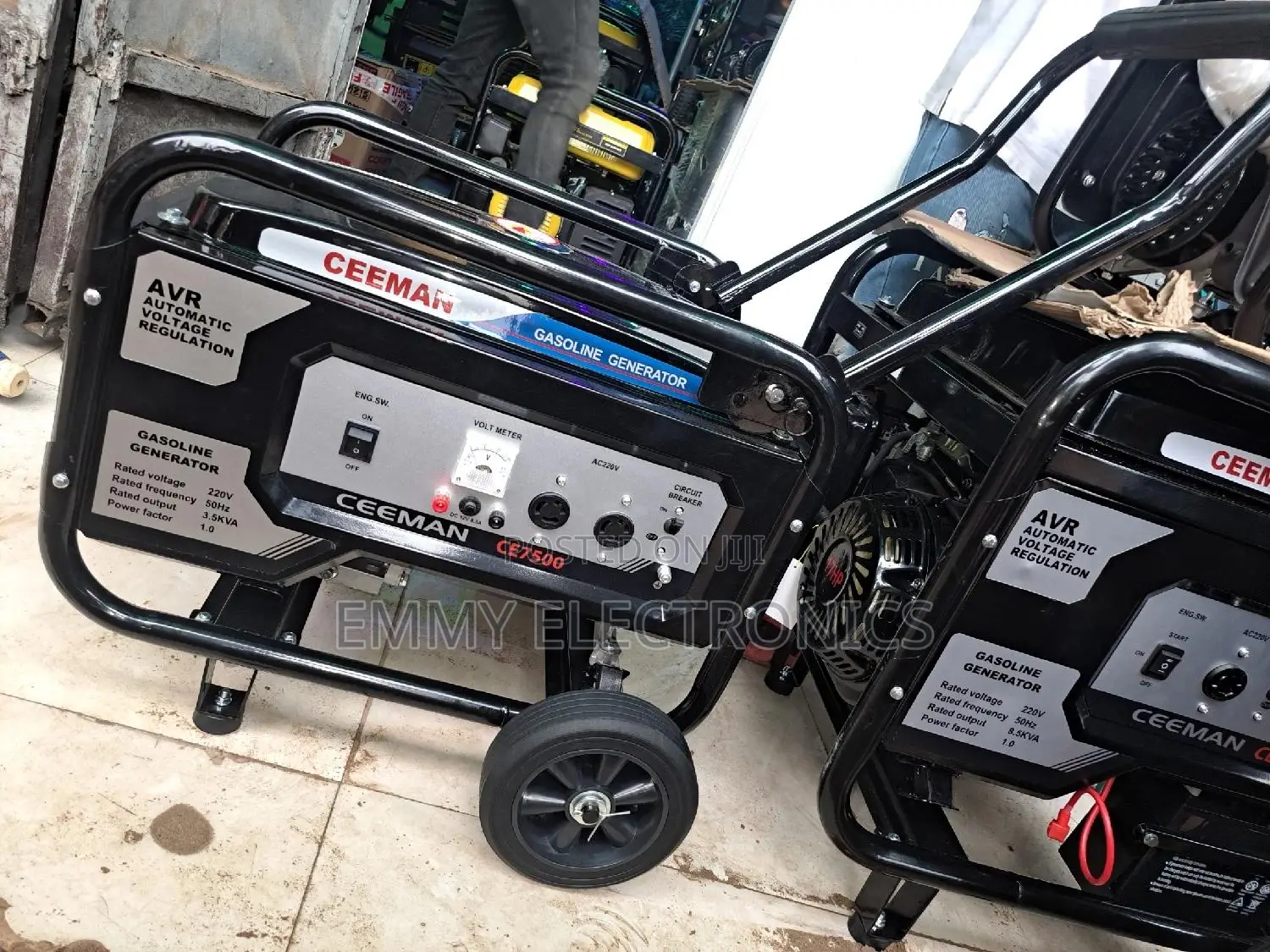 CEEMAN 4kva Petrol Gen Model CE7500 Manuel With Tires 100%