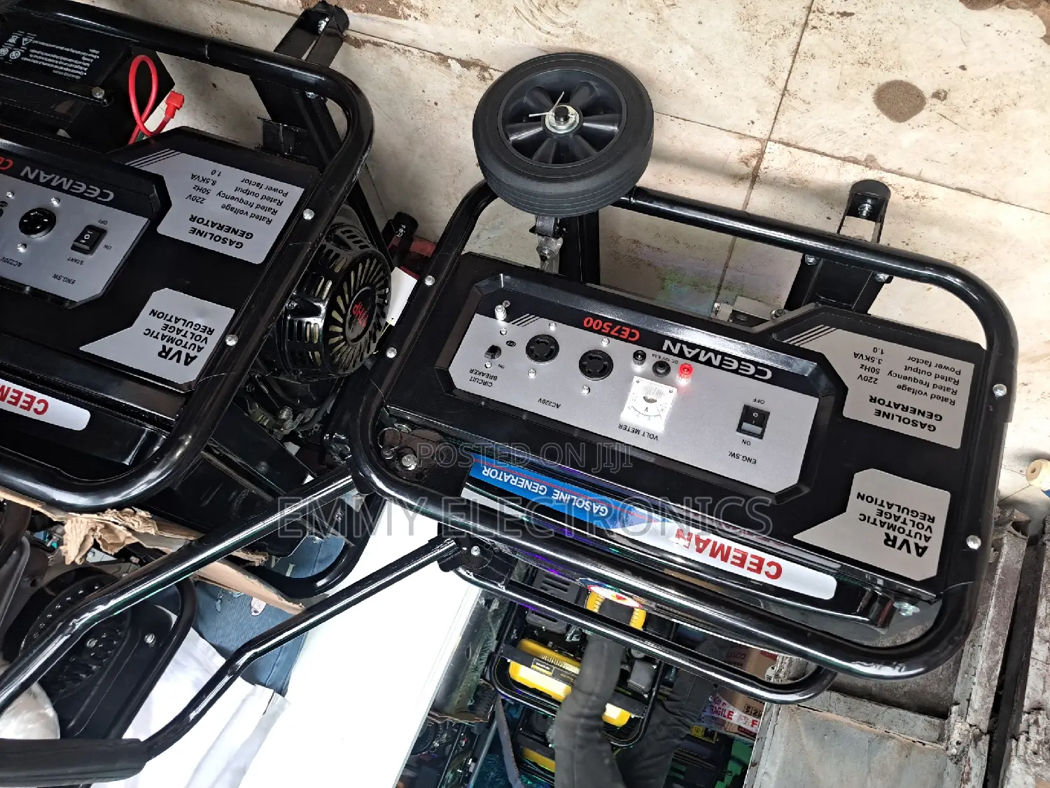 CEEMAN Petrol Gen 4kva Manuel Start With Tires 100% Copper