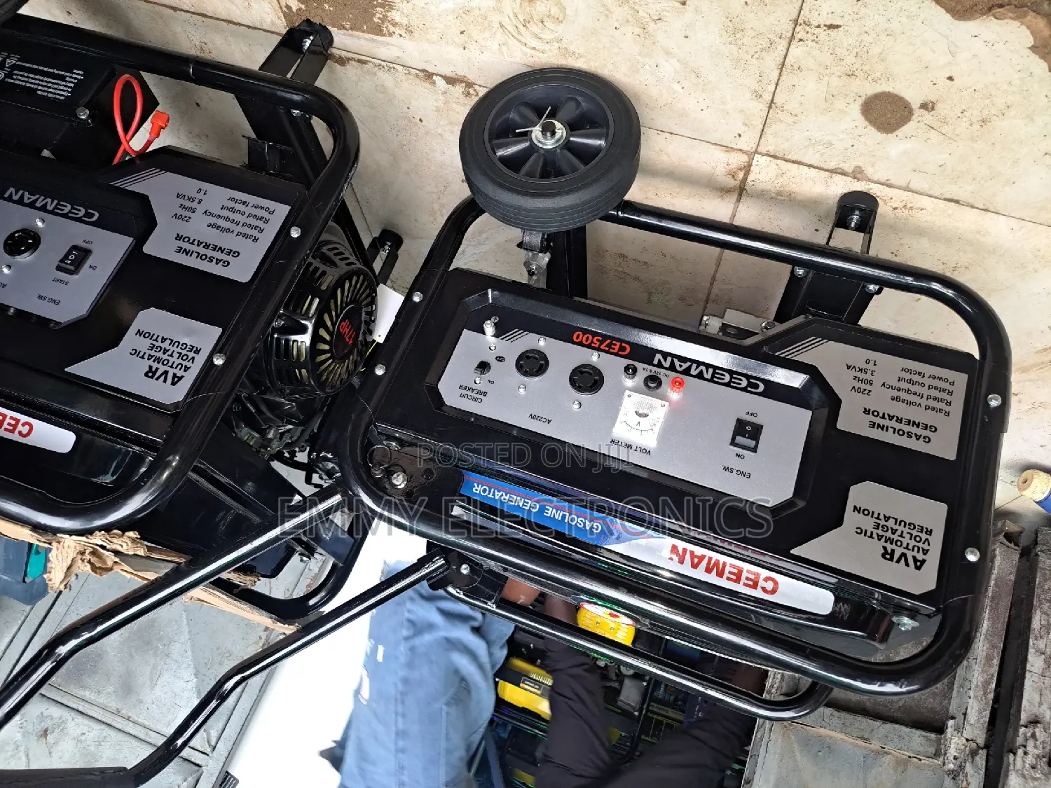 CEEMAN Petrol Gen 4kva Manuel Start With Tires 100% Copper