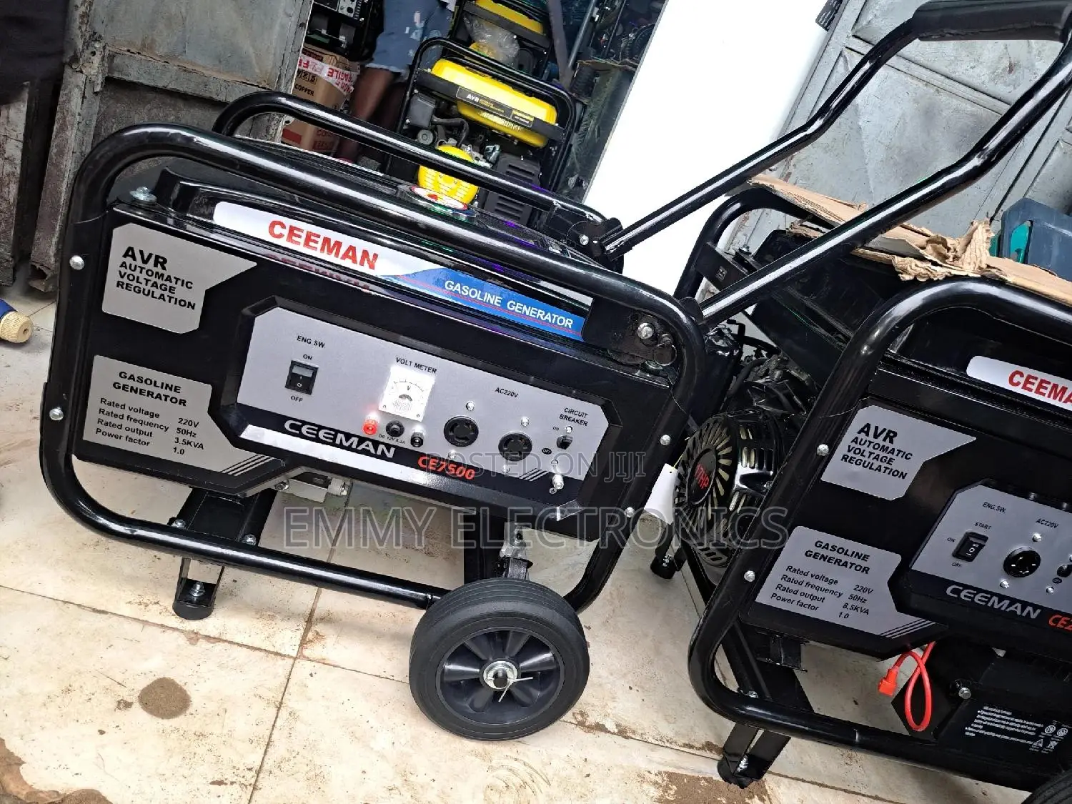 CEEMAN Petrol Gen 4kva Manuel Start With Tires 100% Copper