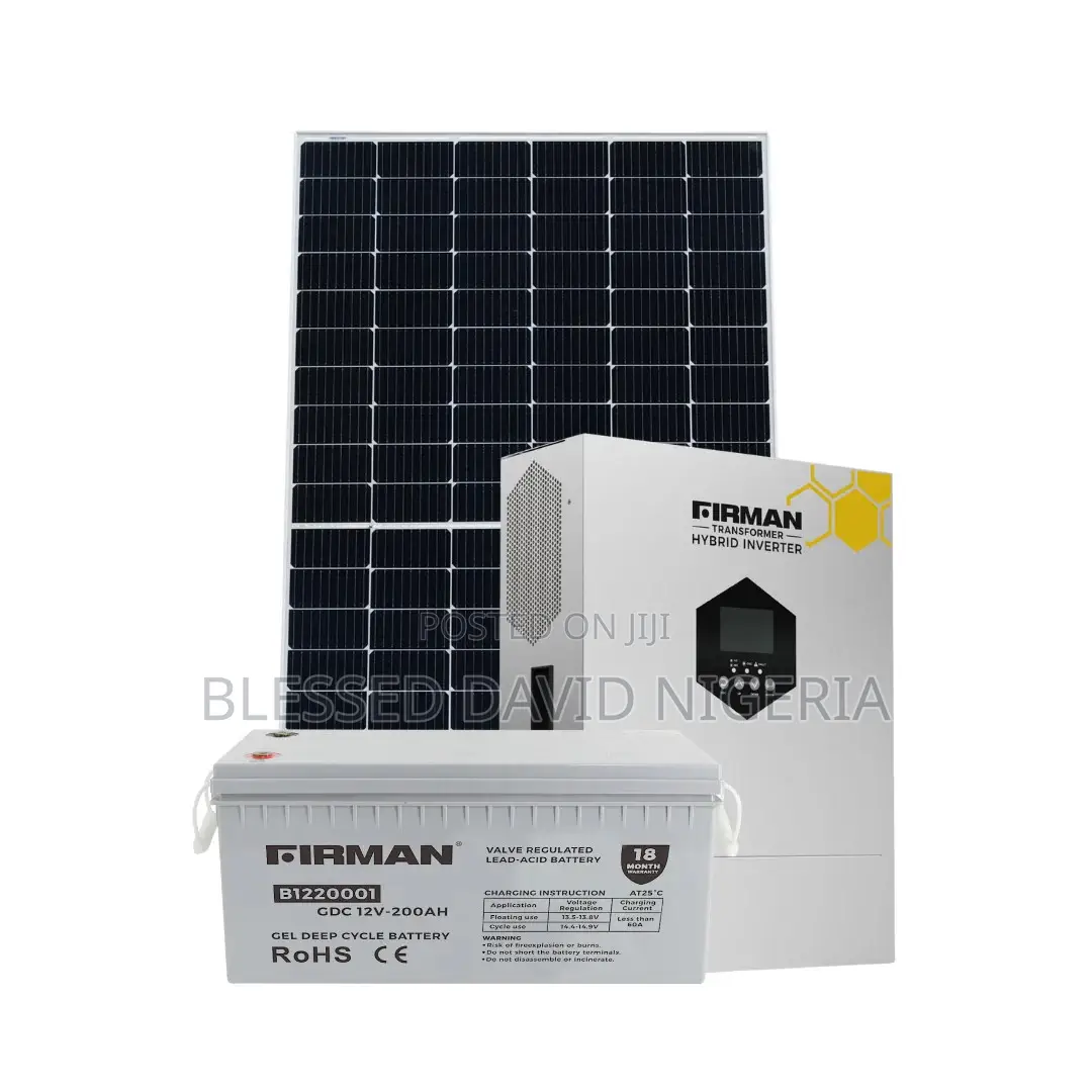 Firman 1.2kva (1000watts)Transformer Hybrid Inverter Package