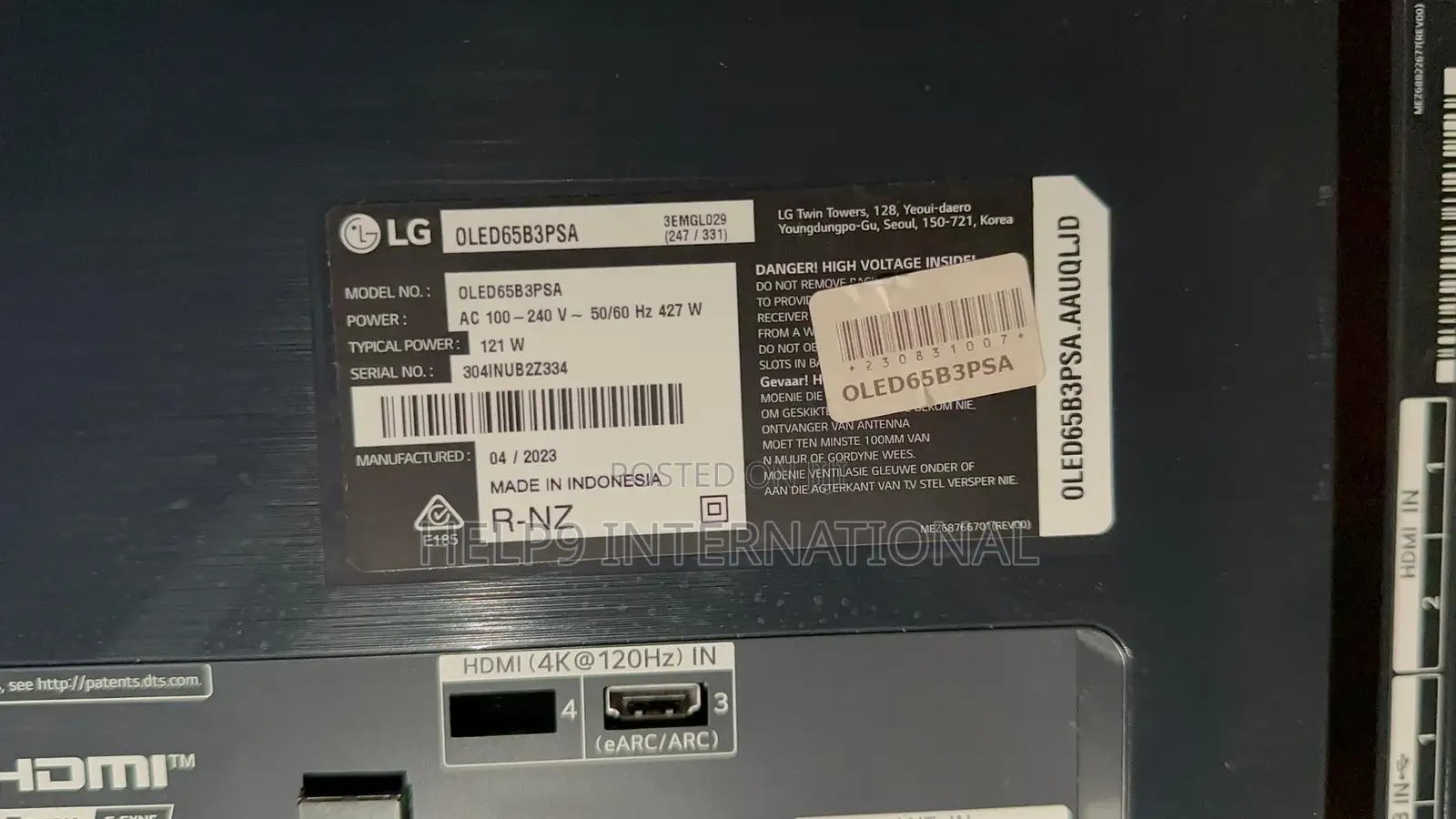 Topnotch 65” 2023 LG OLED Ultra-Slim 120hz Smart TV Le