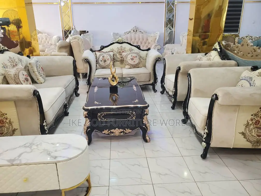 6seater Imported Turkish Royal Fabric Sofa Chair Quality
