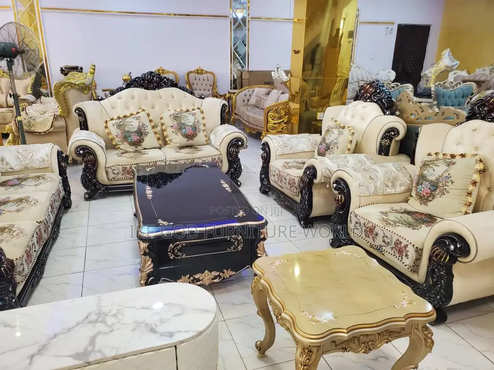 6seater Imported Turkish Royal Fabric Sofa Chair Quality