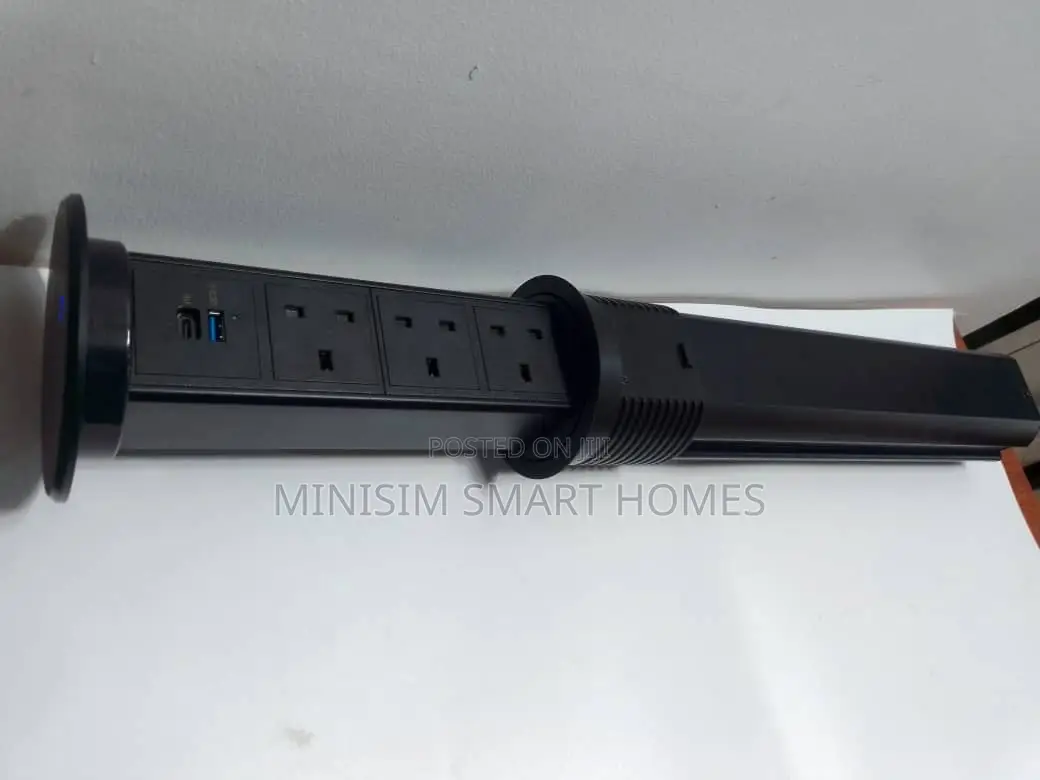Electric Motorized Pop-Up Socket With Wireless Charging