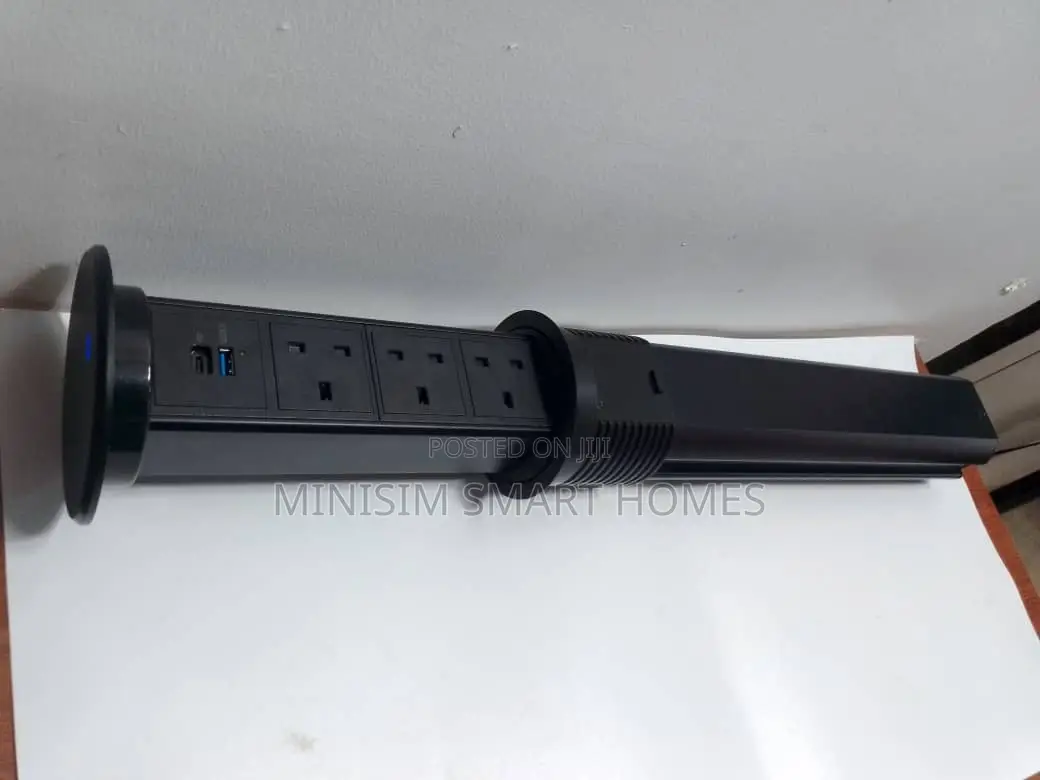 Electric Motorized Pop-Up Socket With Wireless Charging