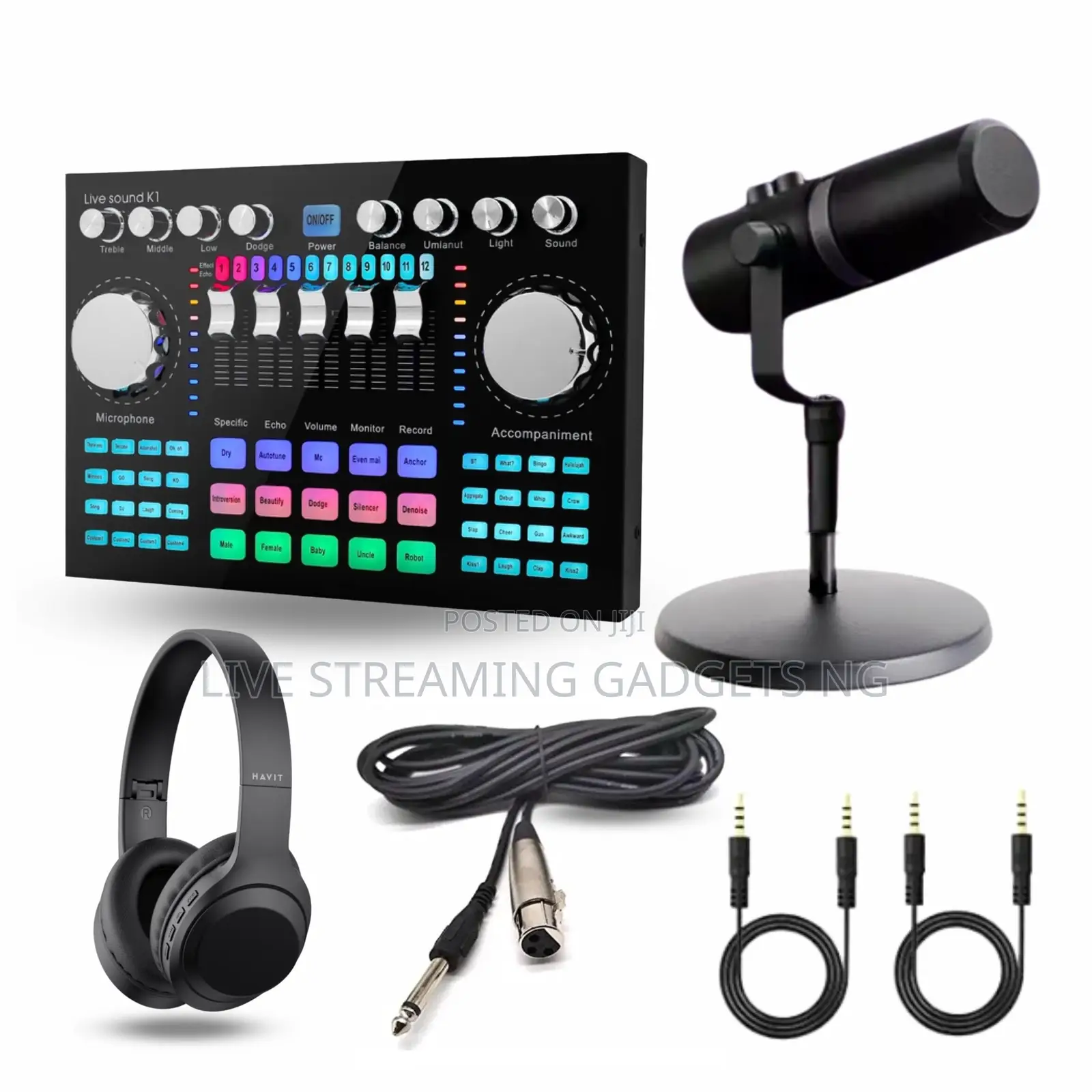  Soundcard X Nv7 Microphone Complete 2 Man Podcast Set