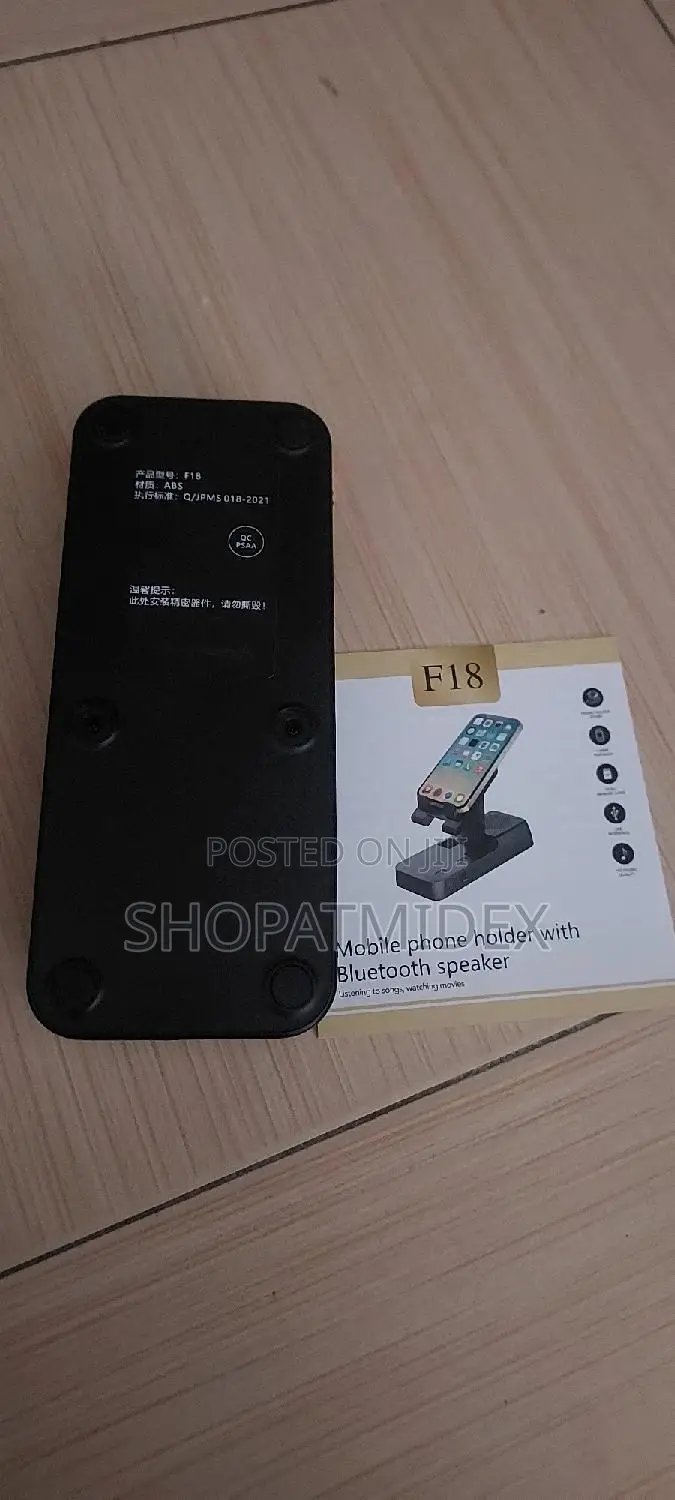 Portable Tablet, Phone Holder With Bluetooth Speaker