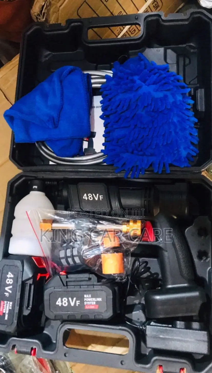 Double Battery Cordless 48v Portable High Pressure Washer.