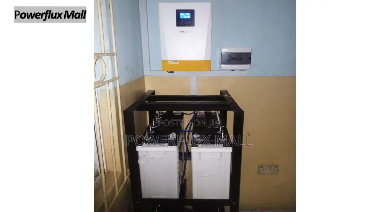 5kva48v SMK Inverter and Solar Installation 4batteries 8pane