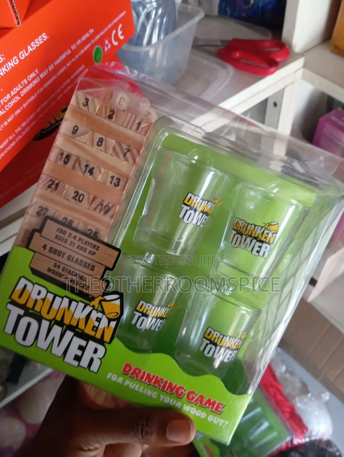 Drunken Tower Jenga Adult Party Drinking Game