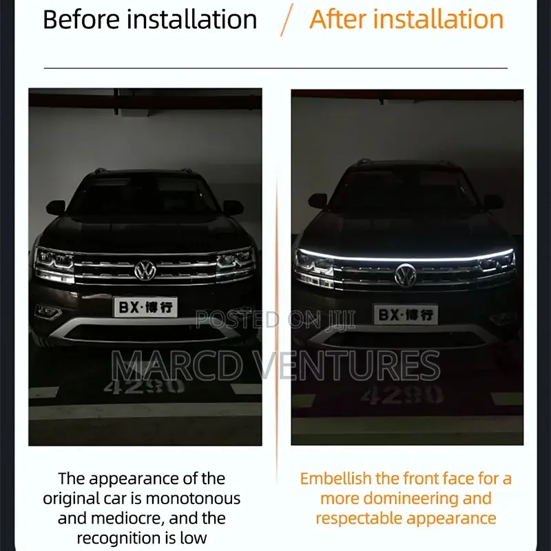 Universal Front Bonnet Hood Strip Led Light.