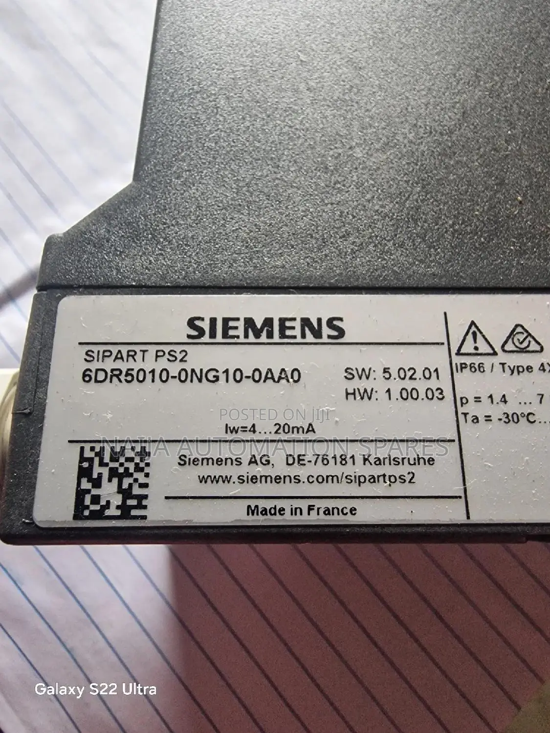 Siemens Sipart Ps2 6dr5010-0ng10-0aa0