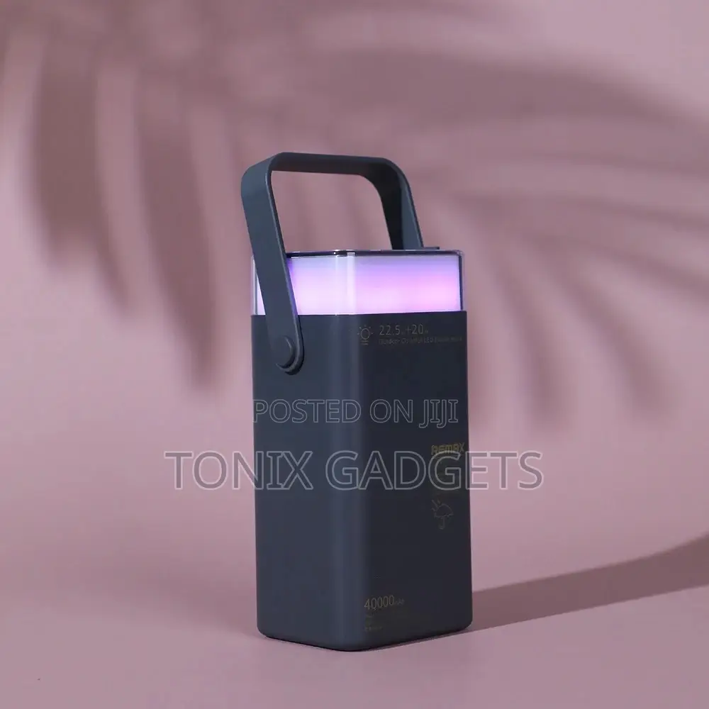 Colorful Led Fast Charging Power Bank 40000mah