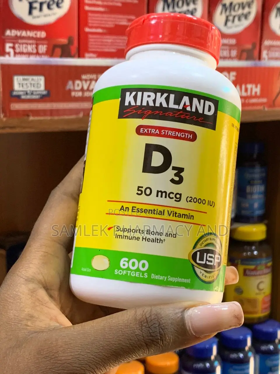 Kirkland Signature Extra Strength D3 50 Mcg, 600 Softgel