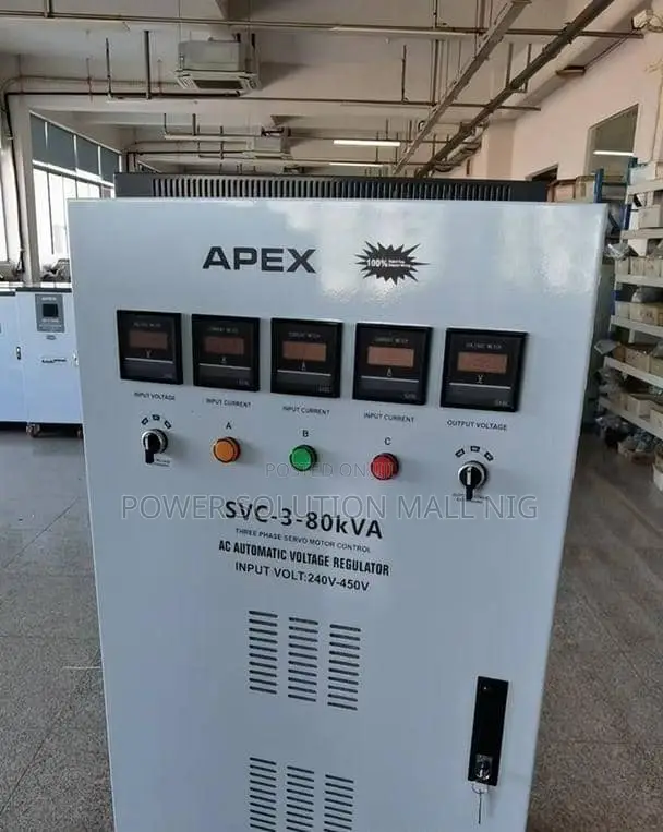 80KVA Apex Servo Three Phase Stabilizer