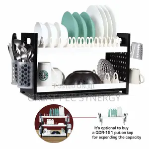 2 Step Dish Drainer - Plate Rack