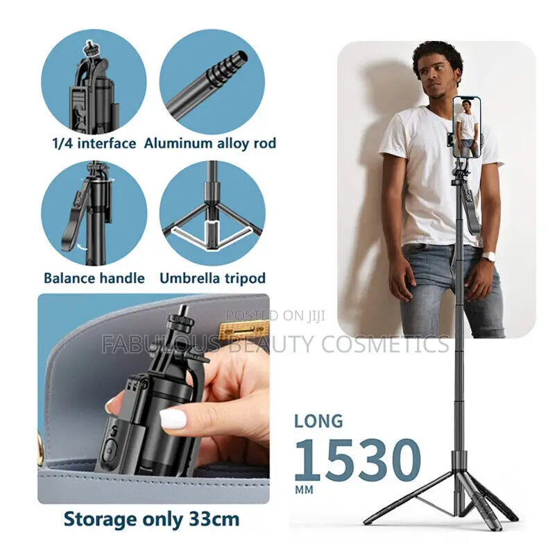 L16 Long Selfie Stick With Tripod Stand