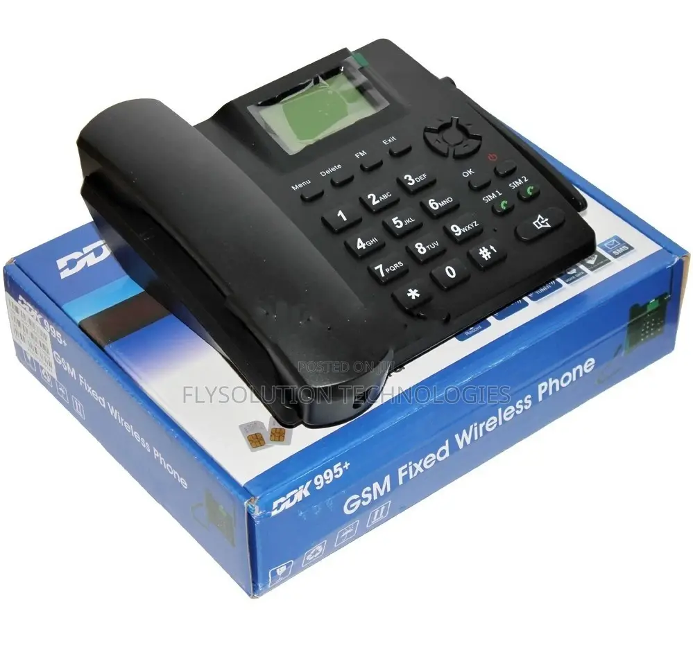 DDK 995+ Dual Sim Table/Landline GSM Phone + Fm Radio