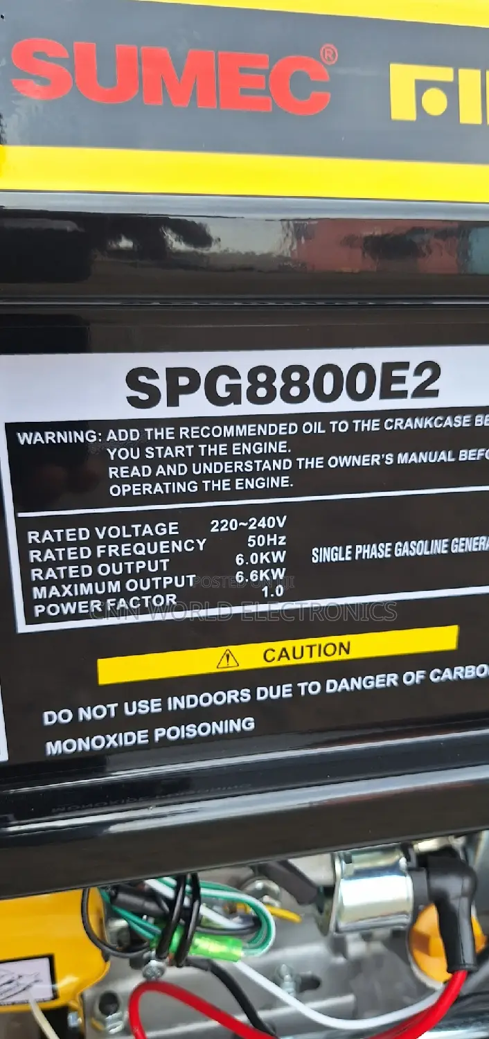 Sumec Firman 6.0kva Key Start Generator Copper SPG8800E2