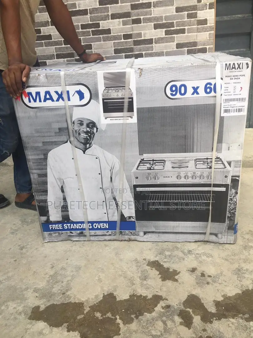 Maxi 60x90, 6 Burners Cooker and Oven