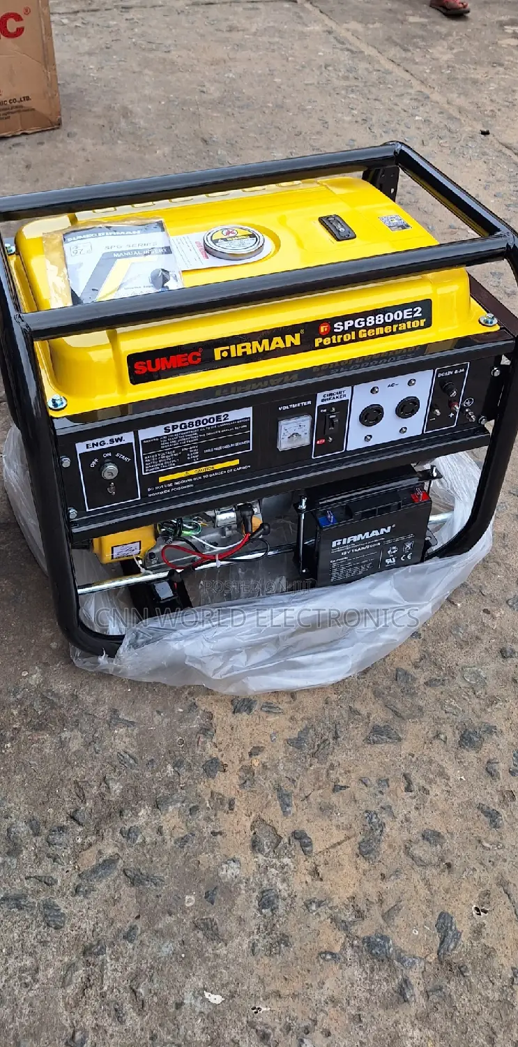 Sumec Firman 6.0kva Key Start Generator Copper SPG8800E2