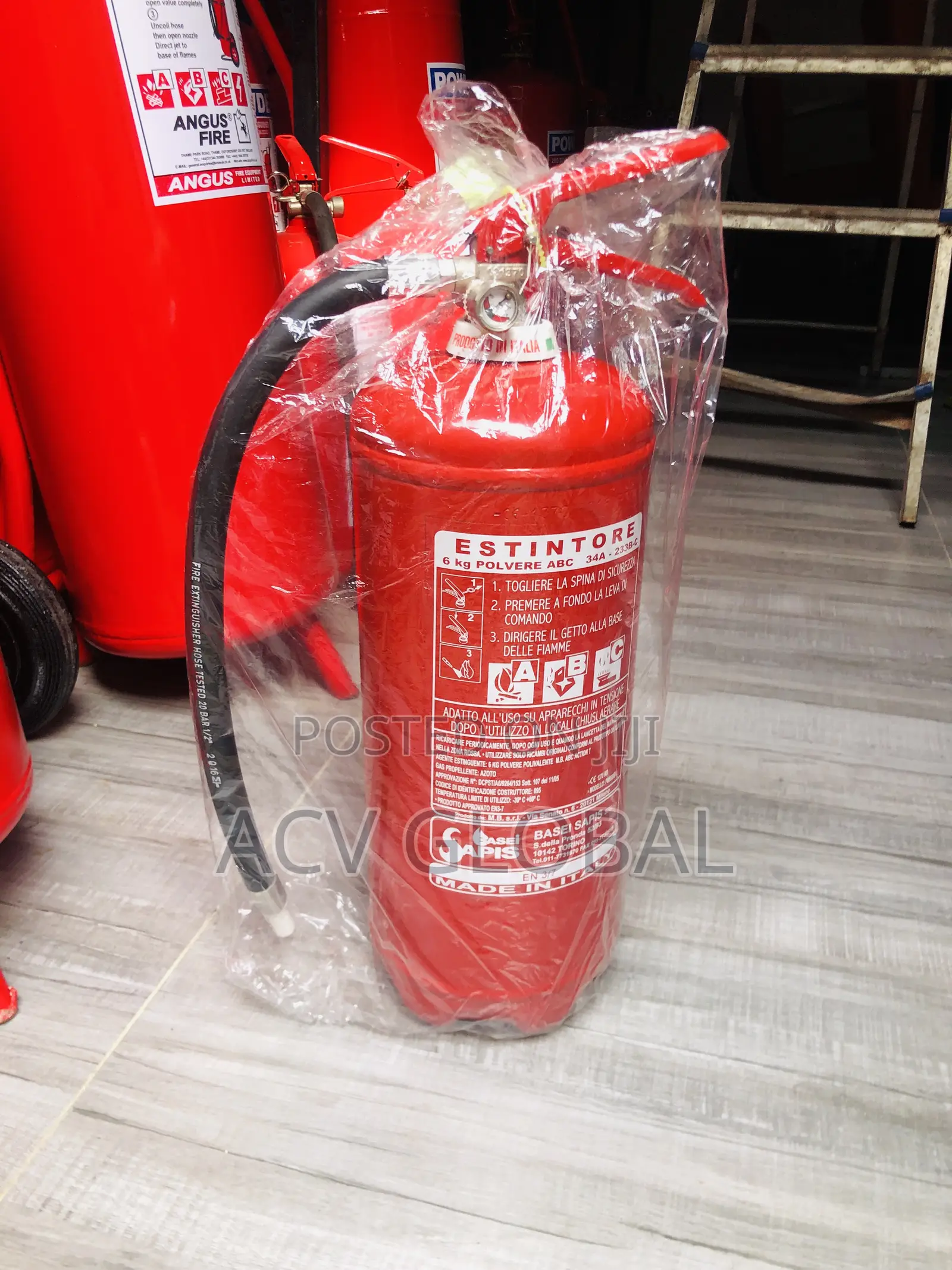 6kg Italian Fire Extinguishers