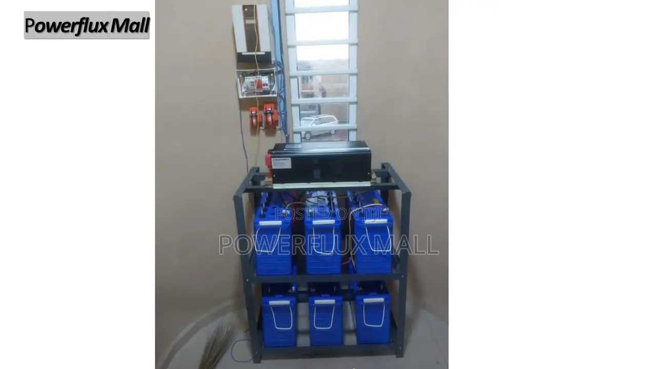 7.5kva Inverter Solution With 6 Batteries and 12 420w Panels