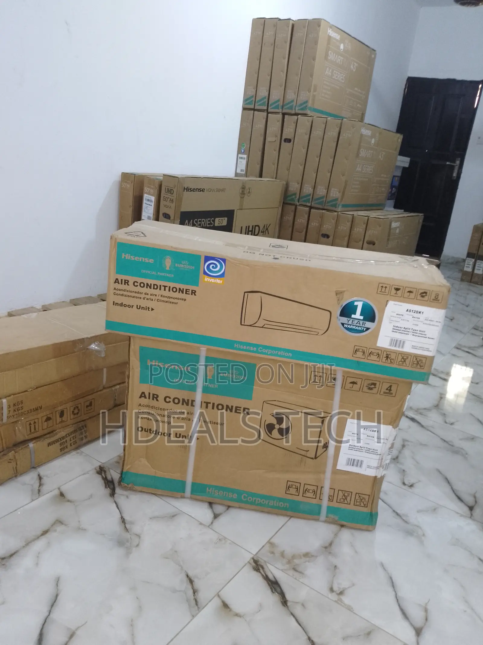 Efficient Cooling Hisense Inverter a/C White 1.5hp
