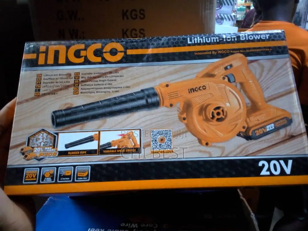 Ingco Industrial Cordless Blower - 20v - Lithium-Ion