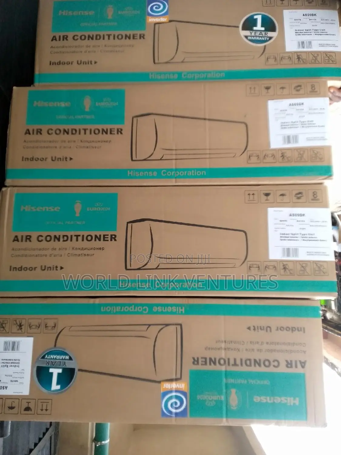 Hisense Inverter Air Conditioner As18dk 2hp Split Unit % Coper.