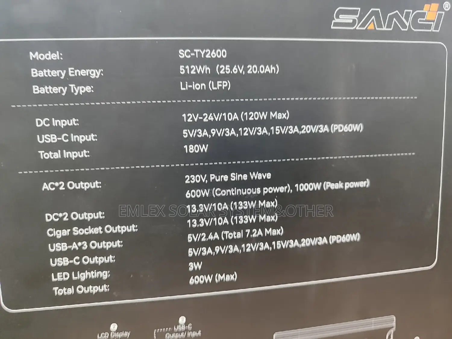 Solar Power Station 600watts