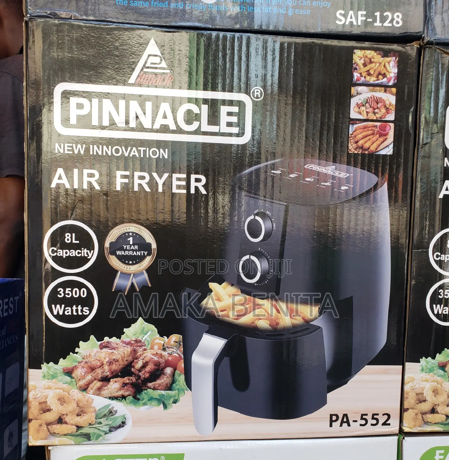 Pinnacle Airfryer 8ltrs