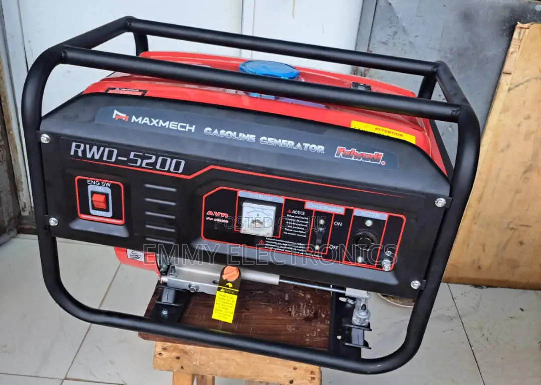 3.8kva Maxmech Petrol Generator 100% Copper Coil