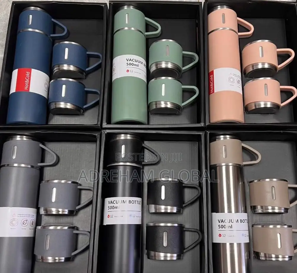 3 in 1 Vacuum Flask Gift Set With Cup