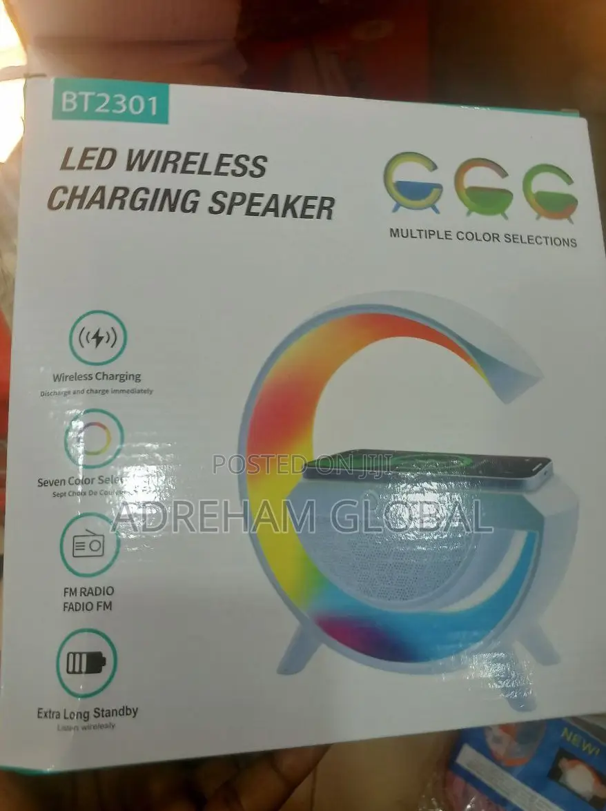G(BT 2301)Led Wireless Charging Bluetooth Speaker With Radio