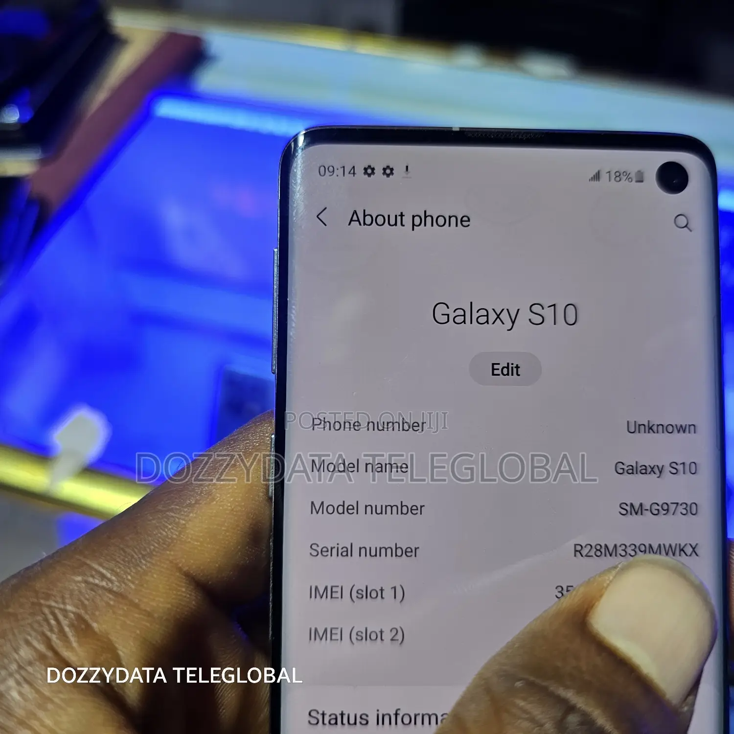Samsung Galaxy S10 128 GB Blue