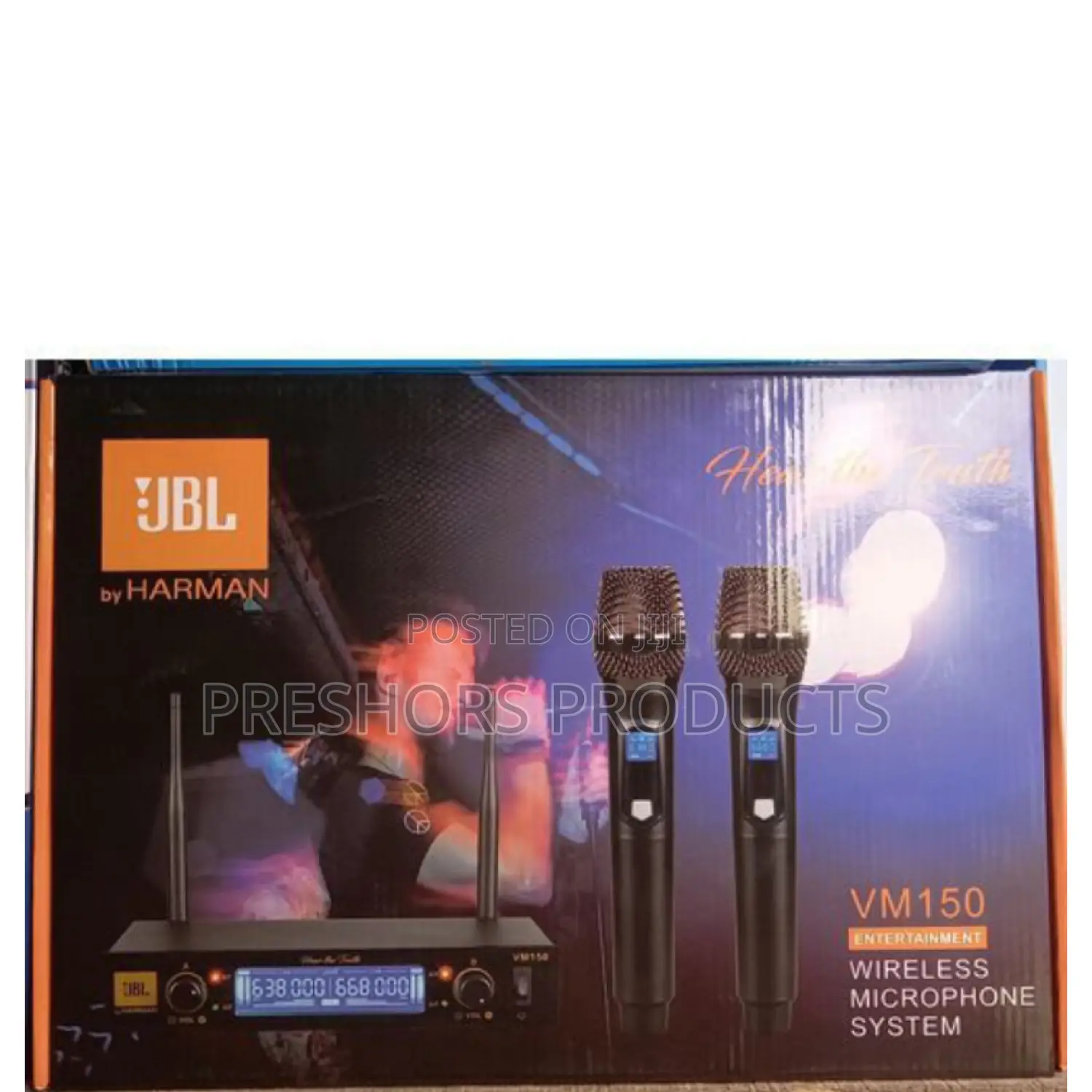 Professional JBL 150 2handheld Wireless Microphone System