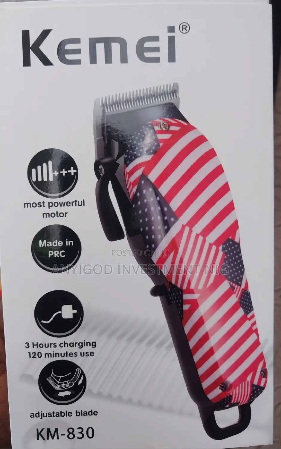 Kemei Top Best Professional Rechargeable Hair Clipper