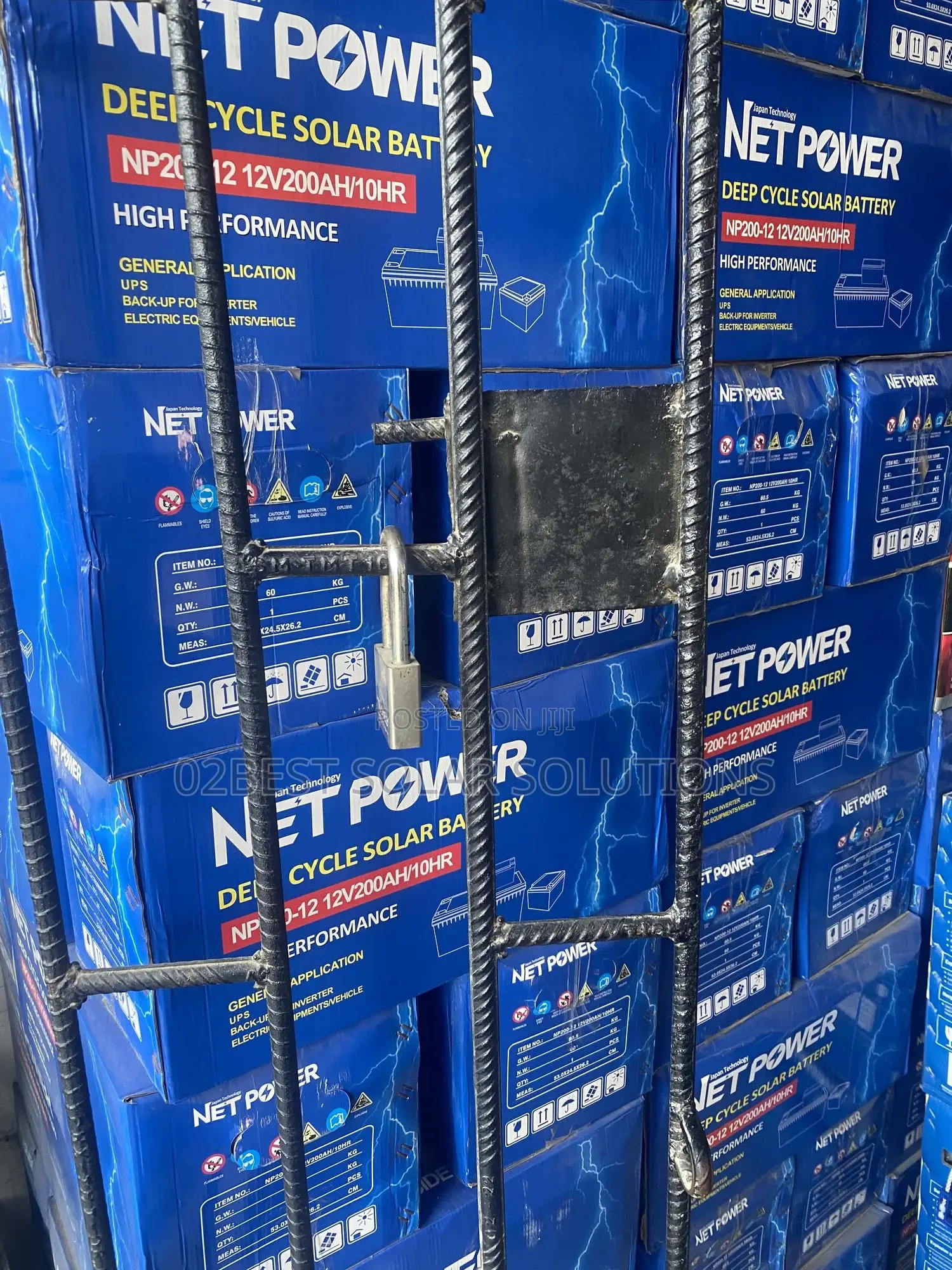 Net Power 12v 220amps Tall Tubular Battery