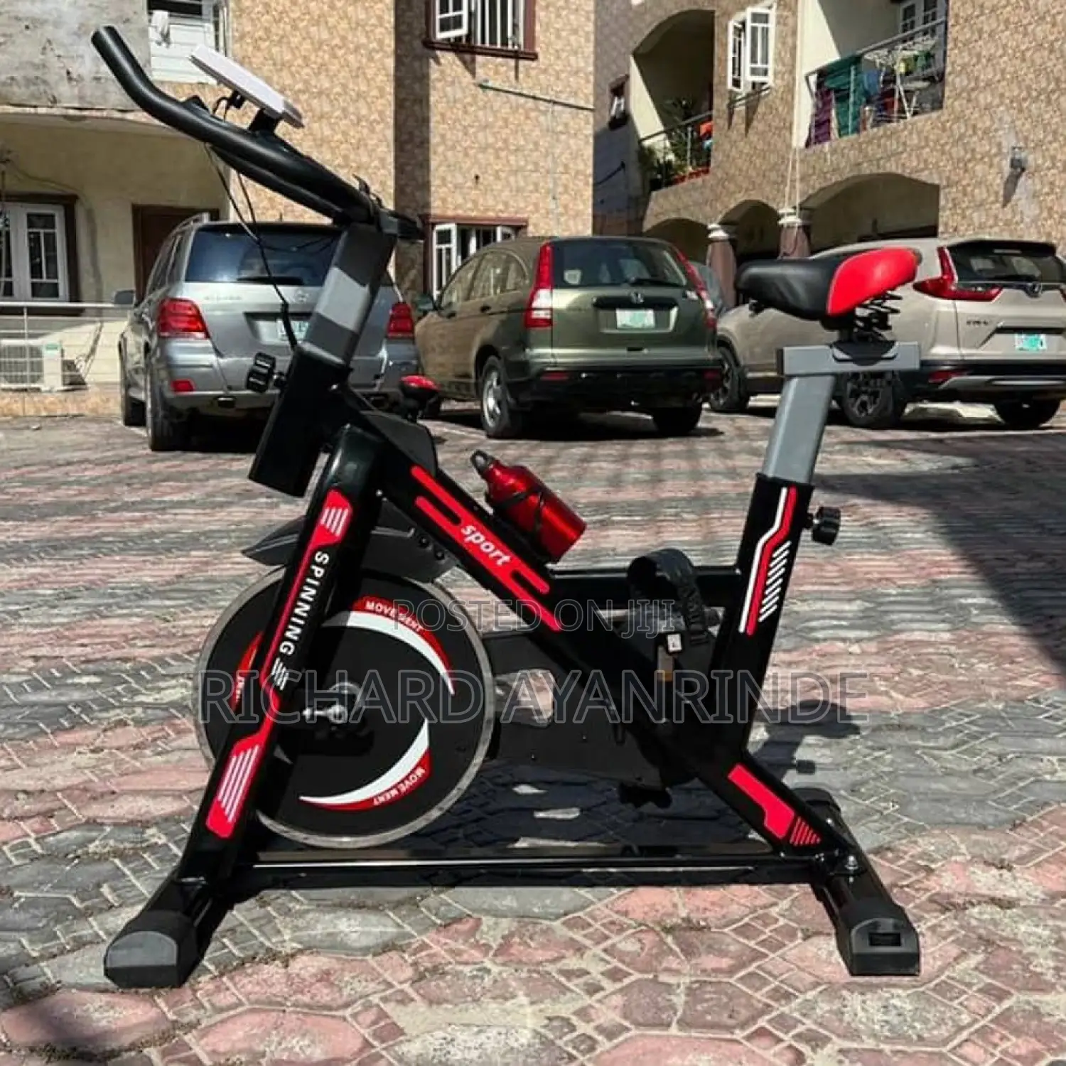 American Fitness Heavy Duty Spinning Bike With Free Roller